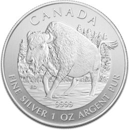 2013 1oz Silver CANADIAN WOOD BISON